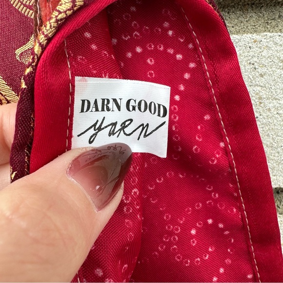 Darn Good Yarn Silk Wrap Mini Skirt Reversible Boho Patchwork Festival Pink 4-12 - Picture 3 of 8